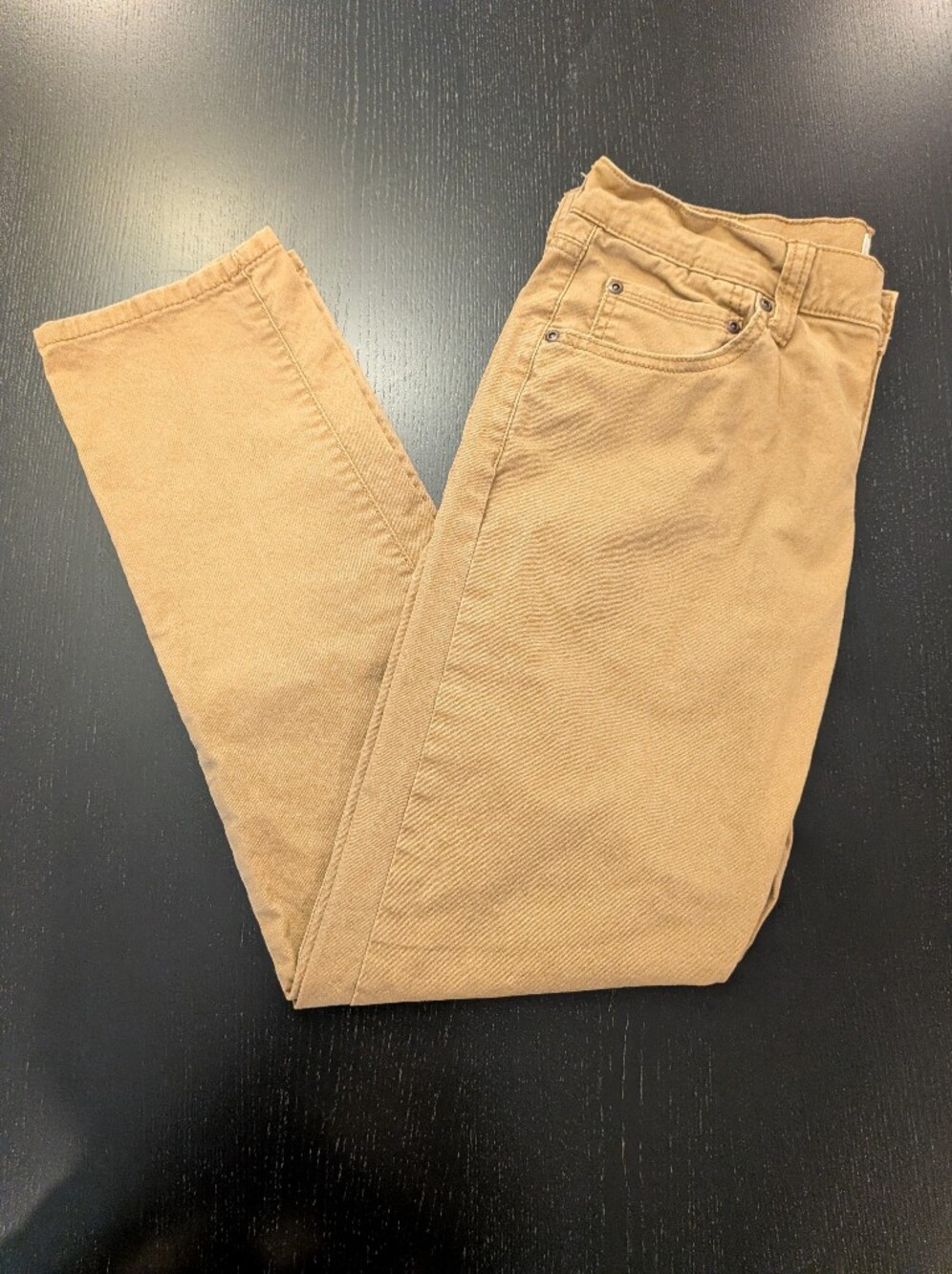 Men's Tan Jeans - Classic Straight Fit - Picture 6 of 10
